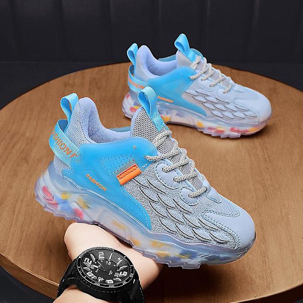 Barn Sneakers Pojkar Basketskor Halkfria Barn Sportskor 3Ba9016 Blue 39