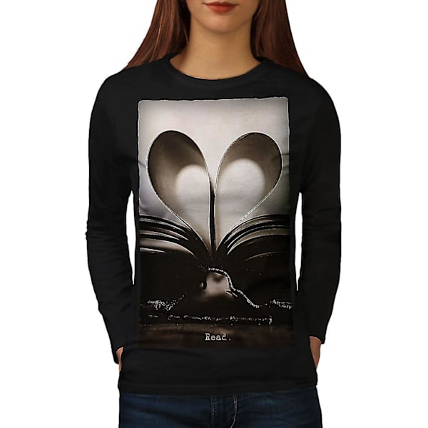 Boka Hippie Läs Långärmad T-shirt för kvinnor M