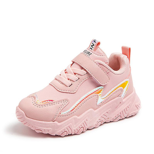 Pojkar Flickor Sneakers Andas löparskor Mode Sportskor 3A9322 Pink 34