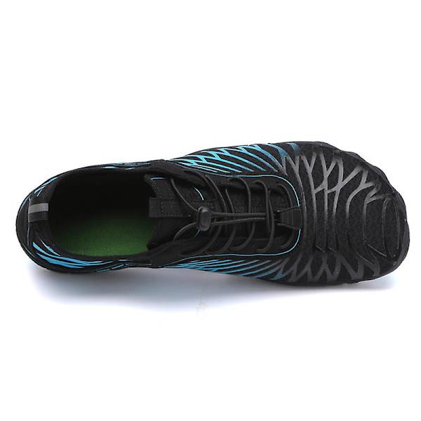 Vattenskor för män Snabbtorkande Sport Aqua Skor 3Ba8305 BlackBlue 43