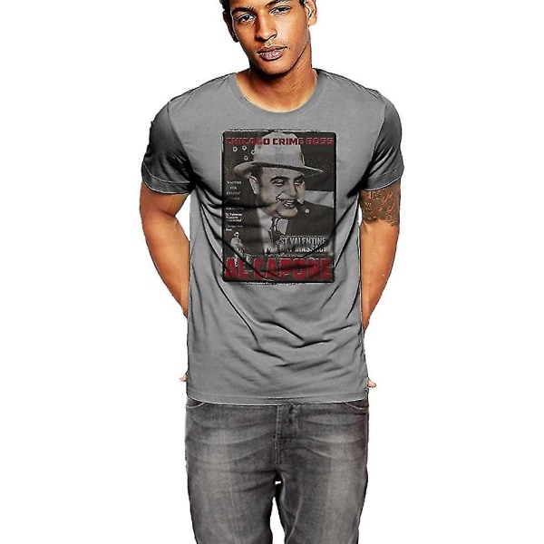 Warface Apparel Al Capone Mob T-shirt Dk Grey Inc S