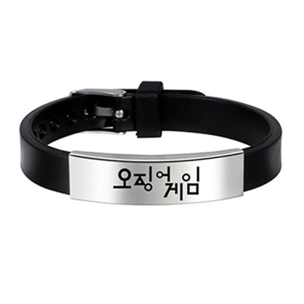 Nytt Squid Game Silikon Par Armband Korea Mode Rostfritt Stål Watch Fans Smycken Armband C