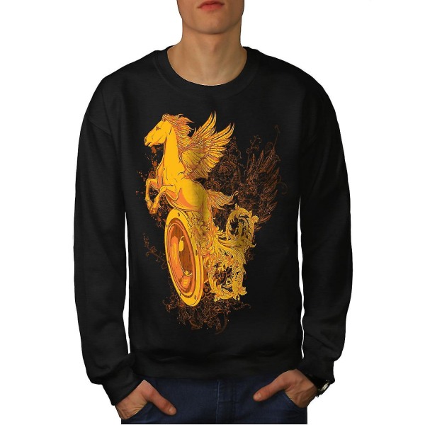 Pegasus Freedom Art Men Blacksweatshirt S