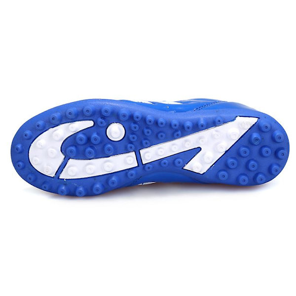 Pojkar Fotbollsskor Spikes Fotbollsskor för ungdomar Ankelstövlar Atletisk Sneaker 3C26005 Blue 32