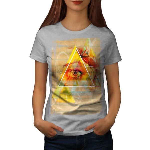 Triangle Eye Star T-shirt för kvinnor M
