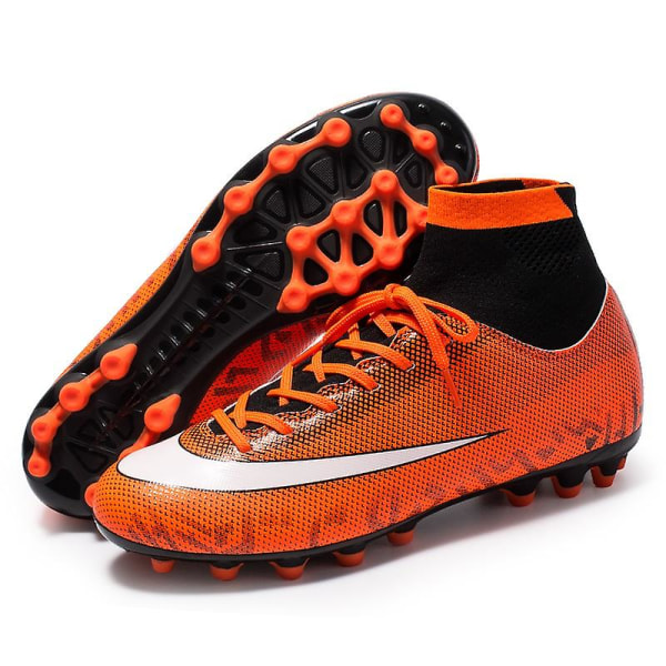 Fotbollsskor dam Spikes Fotbollsskor för ungdomar Stövlar Atletisk Sneaker 3C32736G Orange 40