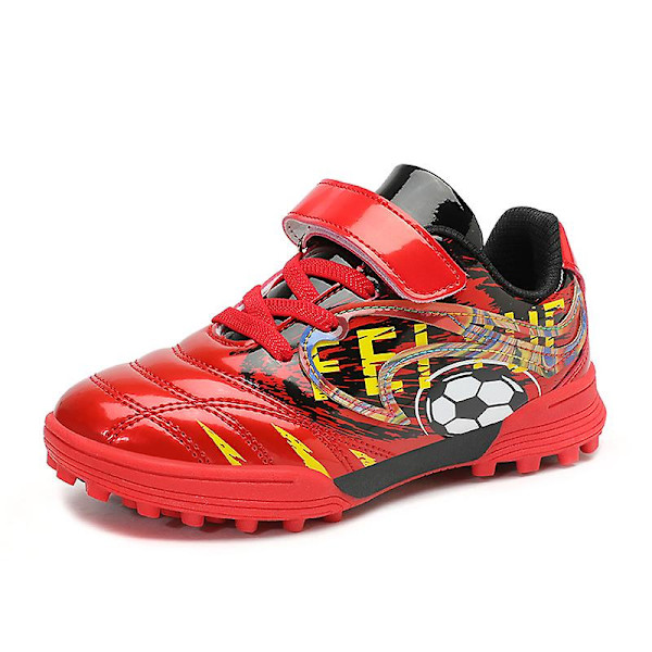 Barn bekväma gräsfotbollsskor Atletiska fotbollsskor 2K9813 Red 39