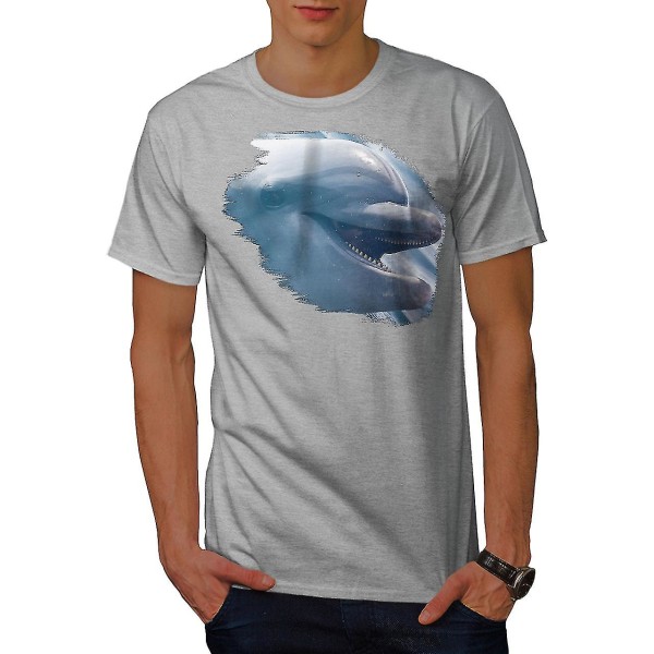 Dolphin Smile Cute Men T-shirt XXL