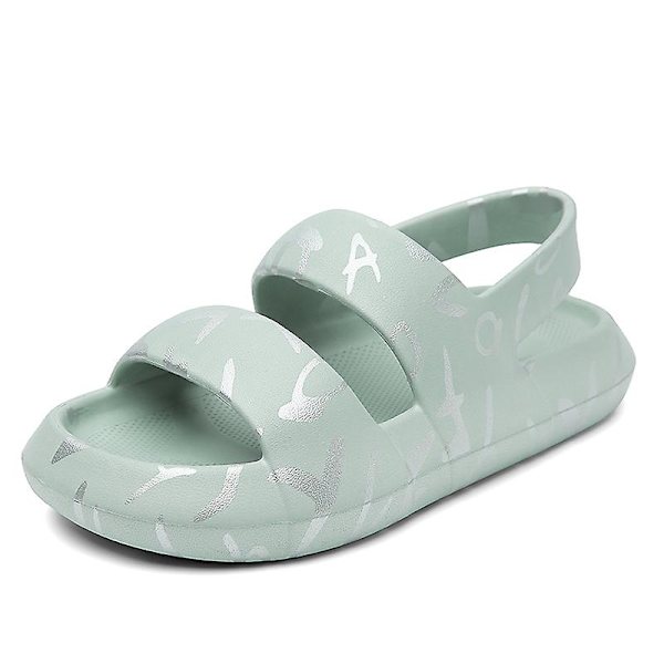 Herrtofflor Flower Graffiti New Hole Shoes 2C2733 Green 41