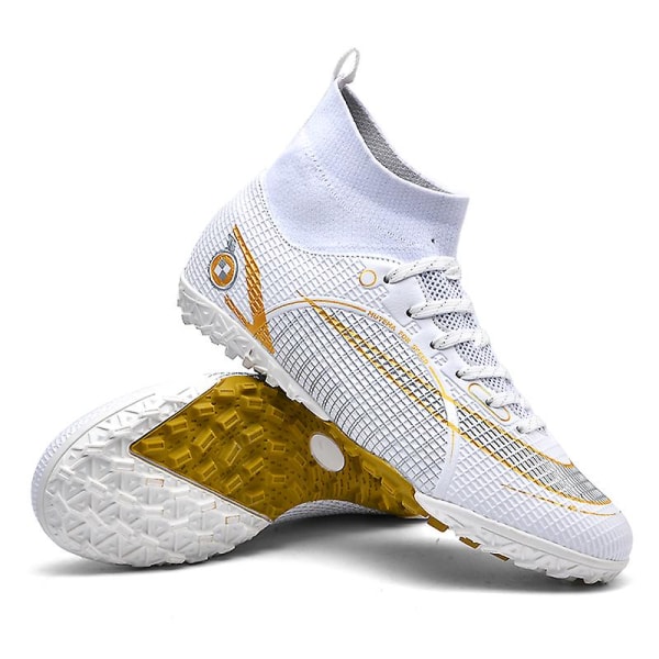 Fotbollsskor för damer Spikes Fotbollsskor för ungdomar Stövlar Athletic Sneaker 3C2588G White 38