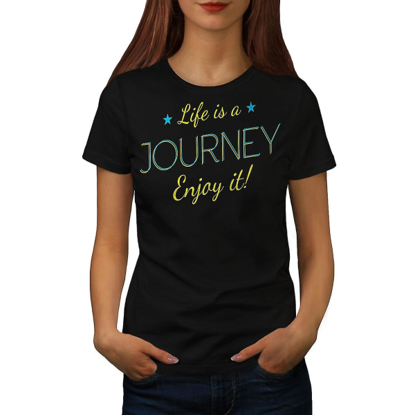 Life Journey Women Blackt-shirt XXL