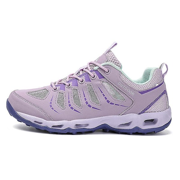 Dam vandringsskor Trailrunning Skor Halksäkra Fitness Promenad Jogging Sneakers 3C2025 Purple 44