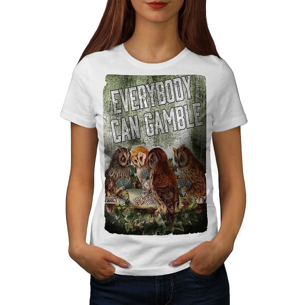 Gamble Owl Poker Gamble Women T-shirt XXL