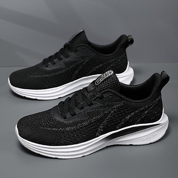 Herrskor Flyknit Sneakers Andas Slip-On löparskor n2205 39