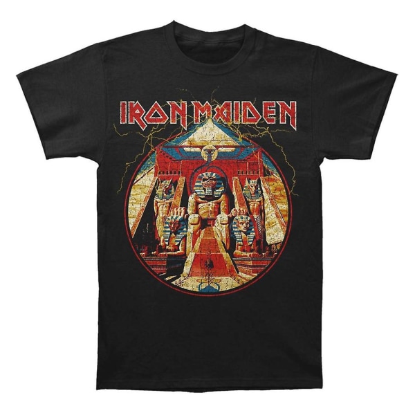 Iron Maiden Powerslave Lightning Circle T-shirt Black M