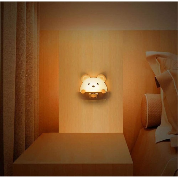 Sänglampa för barn LED vägg nattlampa Baby nattlampa med fjärrkontroll  Bärbar ABS natt 9730 | Fyndiq