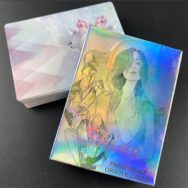 Shine From Inside Oracle Card For Fate Divination English Tarot Card Deck Brädspel för vuxna med Pdf-vägledning Spelkort44st Ts134