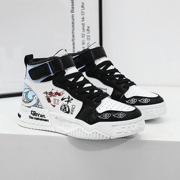 Barnskor Andas Sports löparskor Anime Sneakers WhiteBlack 40