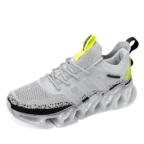 Herrsneakers Löpartennisskor Lättviktsventilerande Sport Athletic 3Da13 Gray 45