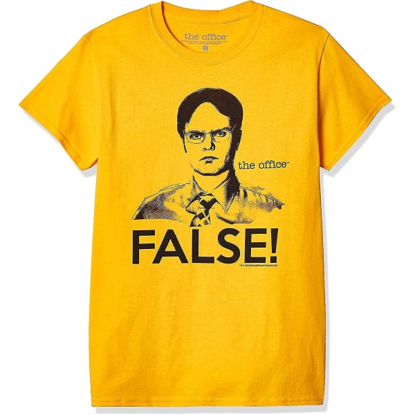 T-line mäns Dwight False The Office T-shirt XX-Large