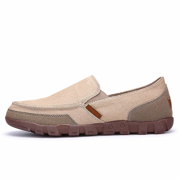 Casual för män Mode Andas Canvas Skor Fr1029 Khaki 40