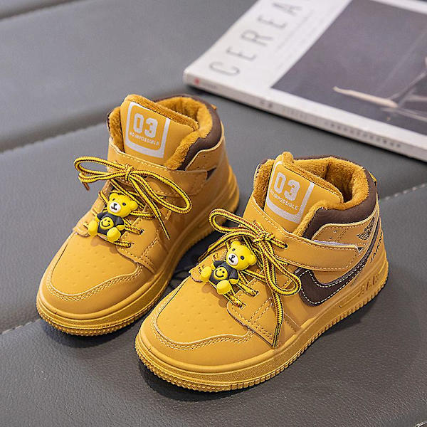 Sneakers för barn Andas Pojkar Flickor Skateboard Skor Löparskor 02 Yellow 34