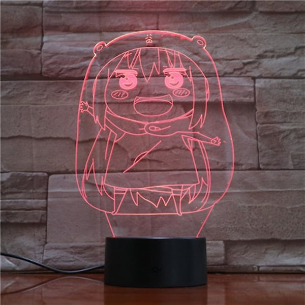 Himouto! Umaru-chan Kids Sovrum Anime Bordslampa 3d Led Night Light