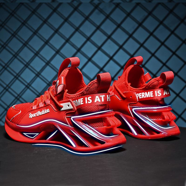 Herrsportskor Blade löparskor Halkfria Sneakers Fr18229 Red 42