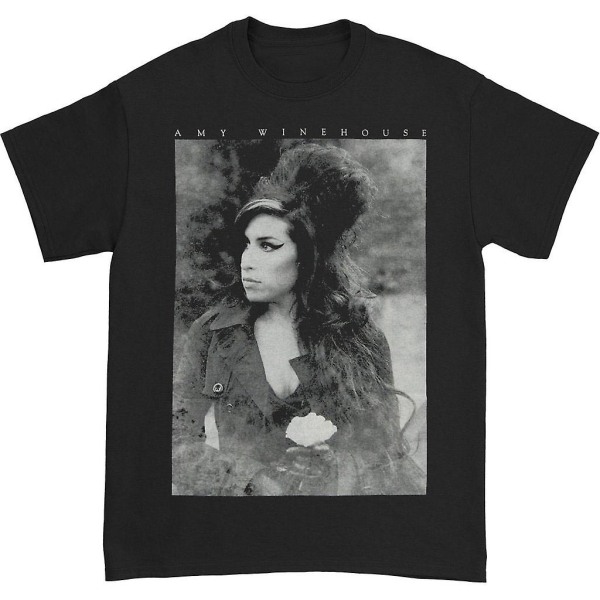 Amy Winehouse Flower Portrait T-shirt L