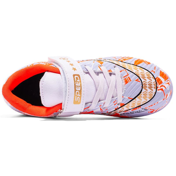 Fotbollsskor Barn Fotbollsskor Vuxen Fotbollsskor Grästräning Sport Skor Sneakers 3B2302 Orange 39