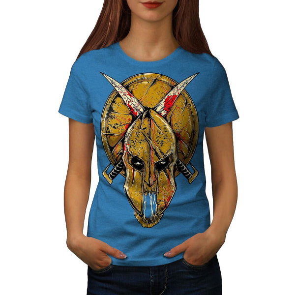 Gladiator Face Fantasy Dam Royal Bluet-shirt 3XL