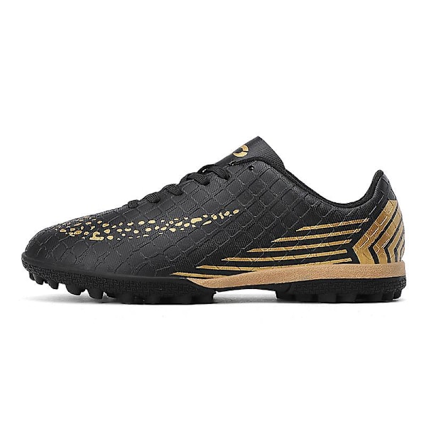 Män Athletic Outdoor Fotboll Sneaker Bekväma vuxna fotbollsskor Black 41