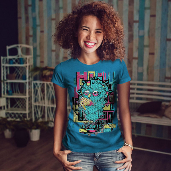 Holly Owl Funky Fashion Dam Royal Bluet-shirt XL