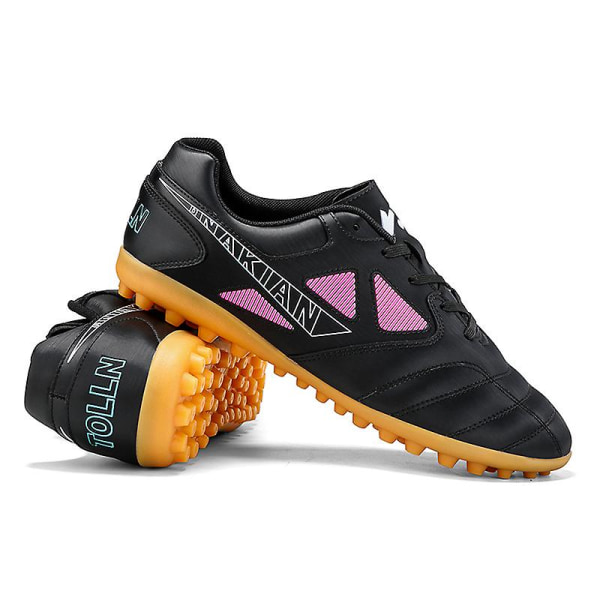 Fotbollsskor för män Halkfria fotbollsskor för herr, Gräs Fotbollssneakers 3C22028 Black 43