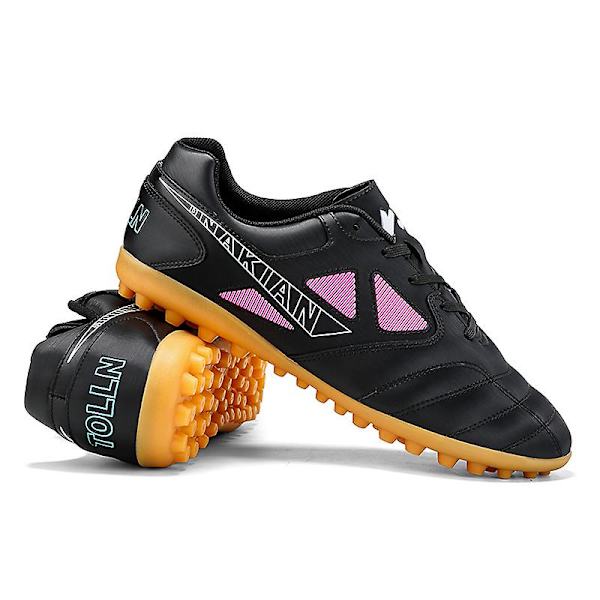 Fotbollsskor för män Halkfria fotbollsskor Klossar Gräs Fotbollssneakers 3C22028 Black 41