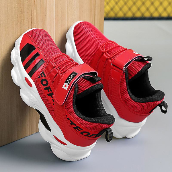 Sneakers för barn Mode löparskor Barn Sportskor som andas Yj9818 Red 31