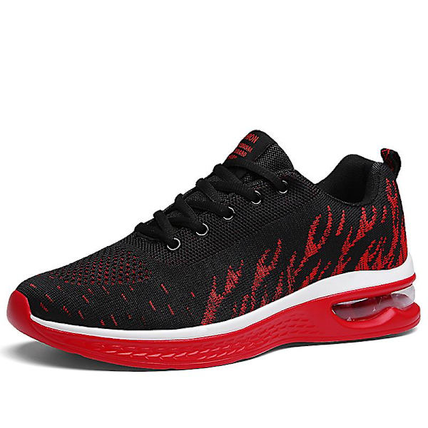 Herrsneakers Andas löparskor Mode Sportskor 3A7789 BlackRed 41