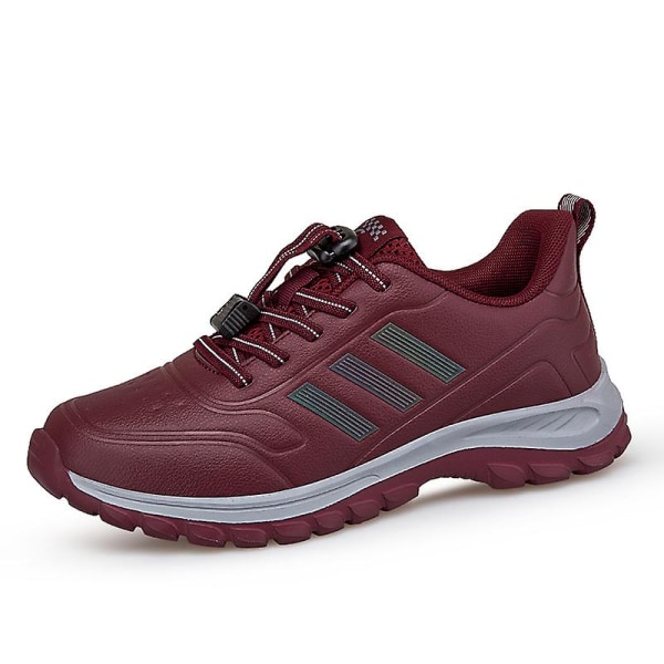 Män Kvinnor Sneakers Andningsbara promenadskor Mode Sportskor Äldreskor Yj2220 Red 39