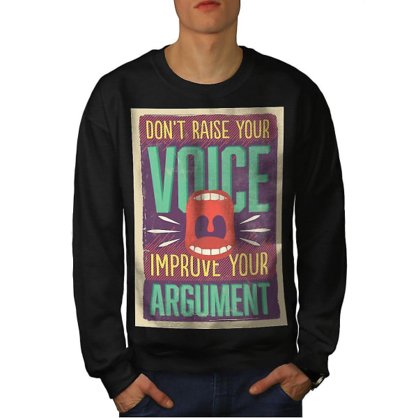 Förbättra Argument Men Blacksweatshirt S