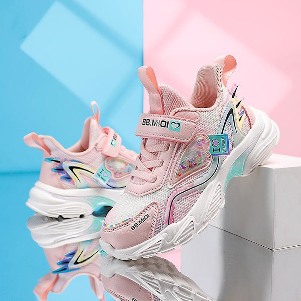 Barnskor Andas Sportskor Sneakers Löparskor för tjejer 2Dc11 Pink 28