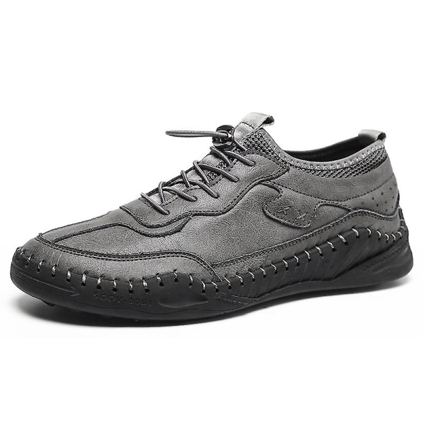 Herrskor Handsydda Casual Skor 1G5503 Gray 36