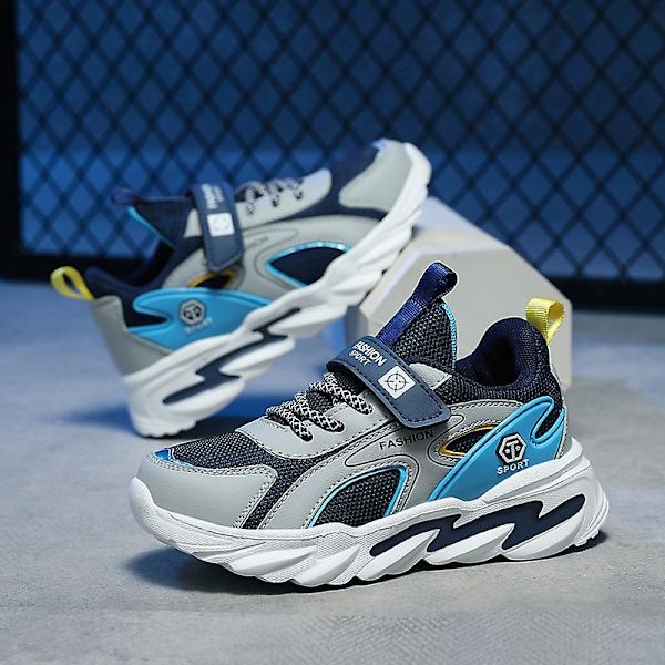 Pojkar Flickor Sneakers Andas löparskor Mode Sportskor 3Af858 Blue 34