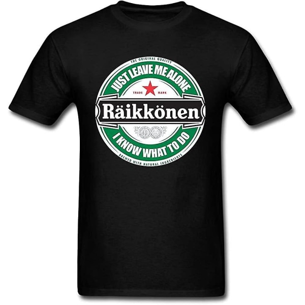 Jojon Men's For Kimi Raikkonen Leave Me Alone Circular Logo Kortärmade T-shirts XL