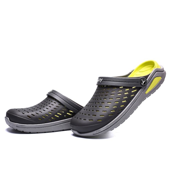 Strandtofflor för män Modesandaler Utomhus Halkfria inomhusskor 3B6009 Gray 44
