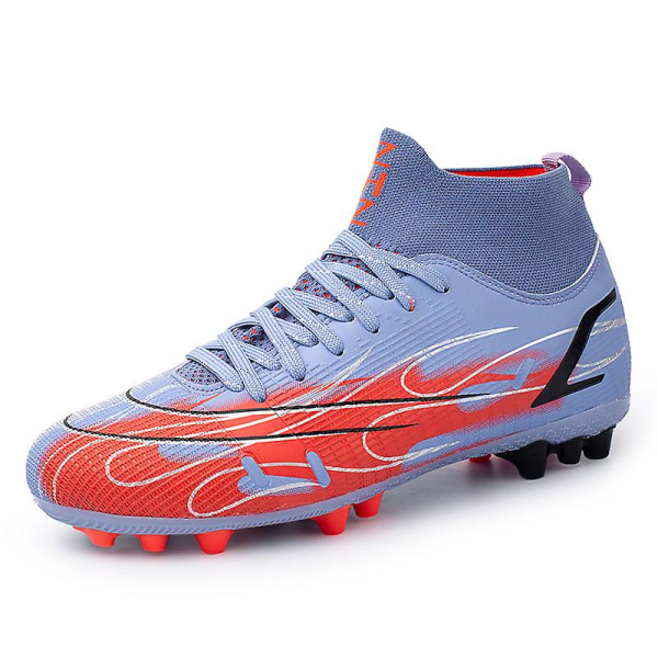 Fotbollsskor för män Spikes Fotbollsskor för ungdomar Ankelstövlar Athletic Sneaker 3C758G Purple 41
