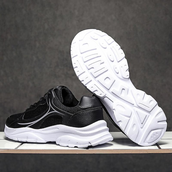 Löpning för herr Andas promenader Athletic Skor Mode Sneakers 3Bnk12 BlackWhite 46