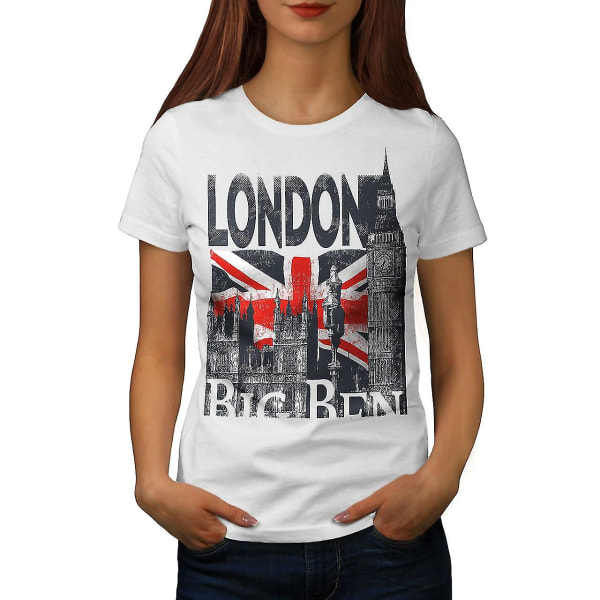 London Whitet-skjorta för kvinnor XXL
