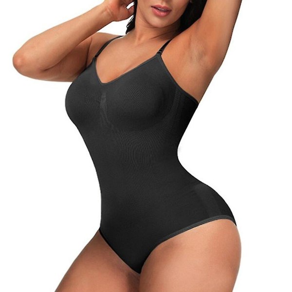 Lequeen Shapewear För Kvinnor Invisible Body Shaper Slimming Belly Underkläder för viktminskning Waist trainer Magekontroll Body, svart