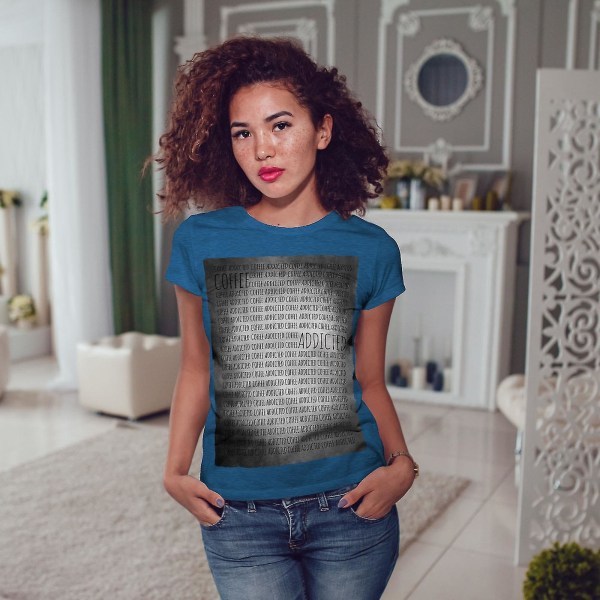 Kaffeberoende Kunglig T-shirt för kvinnor XL