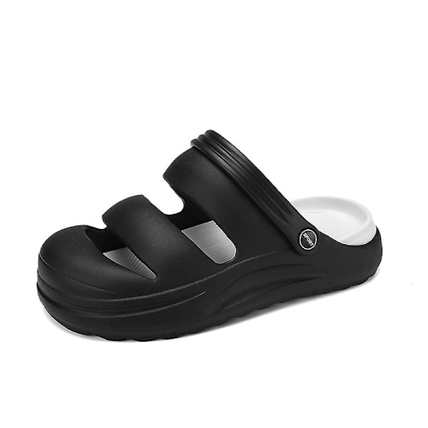 Män Dam Strandtofflor Mode Sandaler Utomhus Halkfria inomhusskor 2766 Black 38-39